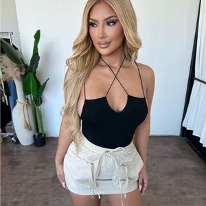 Cargo mini skirt